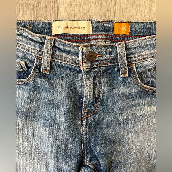 Pilcro and the Letterpress Distressed Blue Slim Jeans - Picture 3 of 5